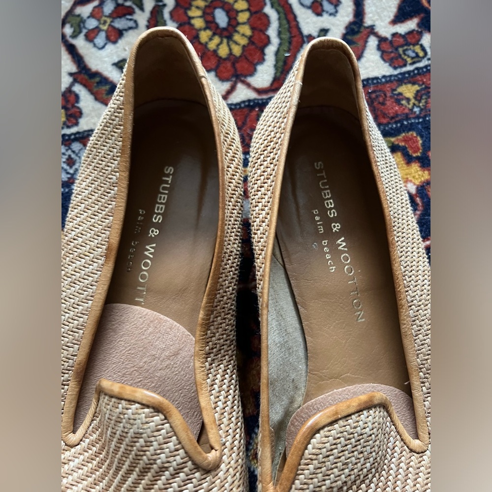 Stubbs & Wootton Woven Loafers, size 10 - Picture 6 of 6